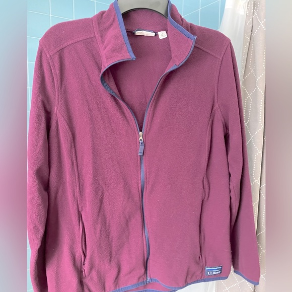 EUC LL Bean full zip women’s L fleece - Picture 1 of 6